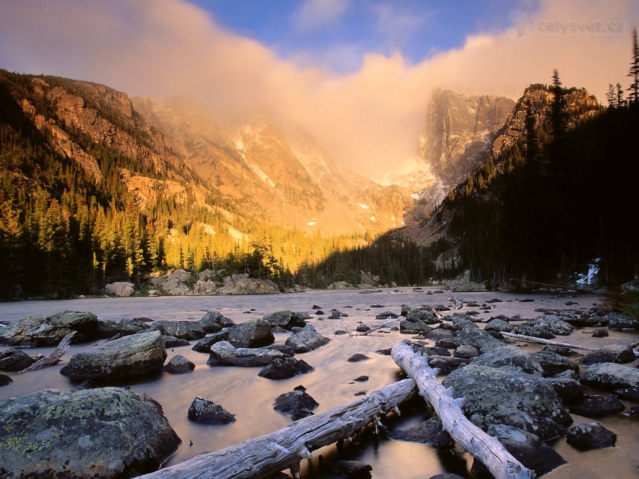 Foto: Hallett Peak And Flattop Mountain, Colorado