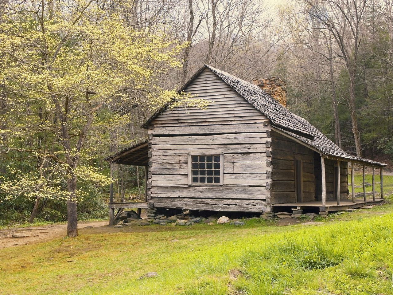 Foto: Noah, Bud, Ogle Cabin, Roaring Fork Nature Trail, Great Smoky Mountains National Park, Tennessee