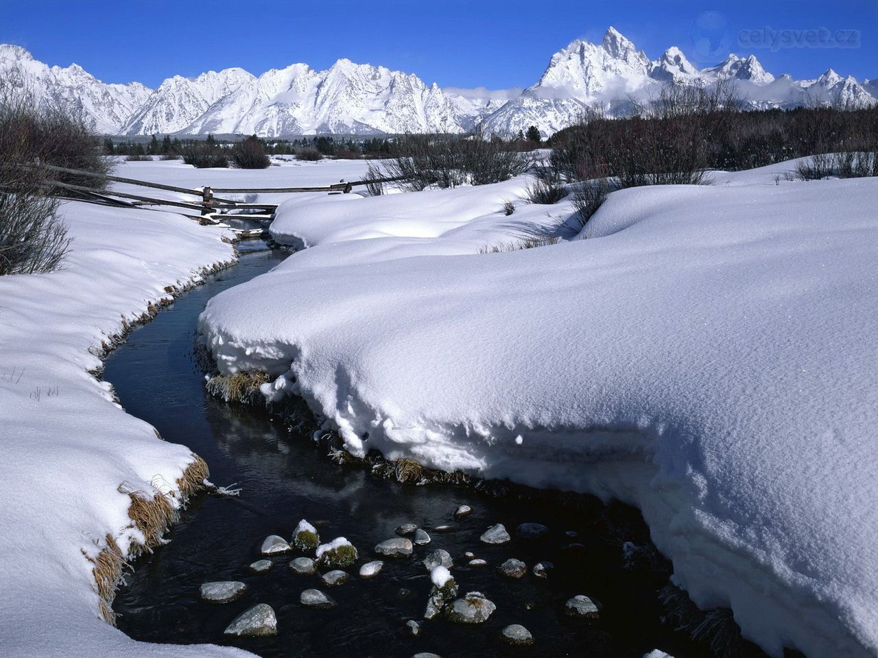 Foto: Winter Light On The Teton Range, Grand Teton National Park, Wyoming