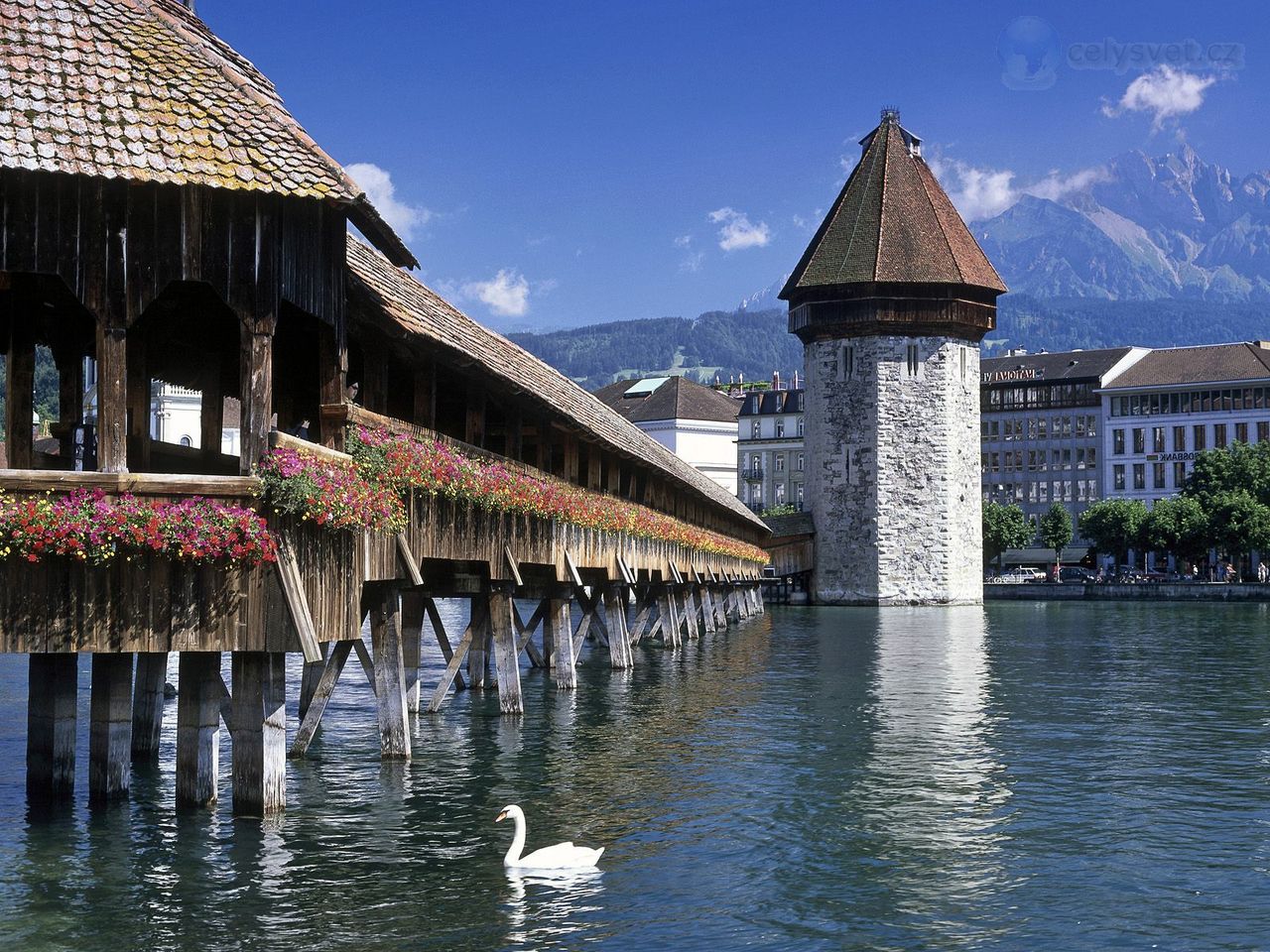 Foto: Chapel Bridge, Lucerne, Switzerland