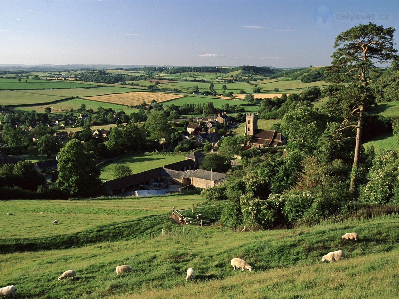 Foto: Corton Denham Village, Somerset, England