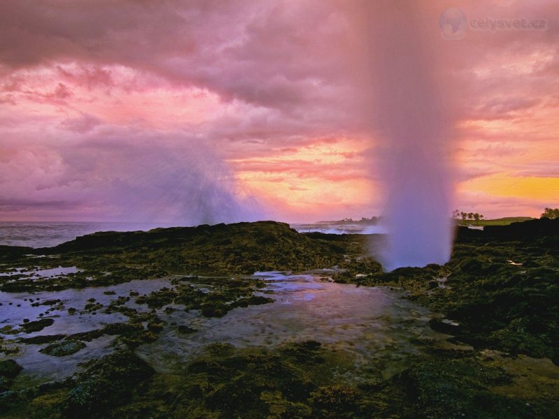 Foto: Spouting Horn Sunset, Kauai