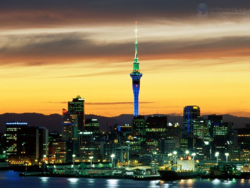 Foto: Evening Glow, Auckland, New Zealand