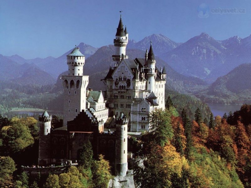 Foto: Neuschwanstein Castle, Bavaria, Germany,  Mountains